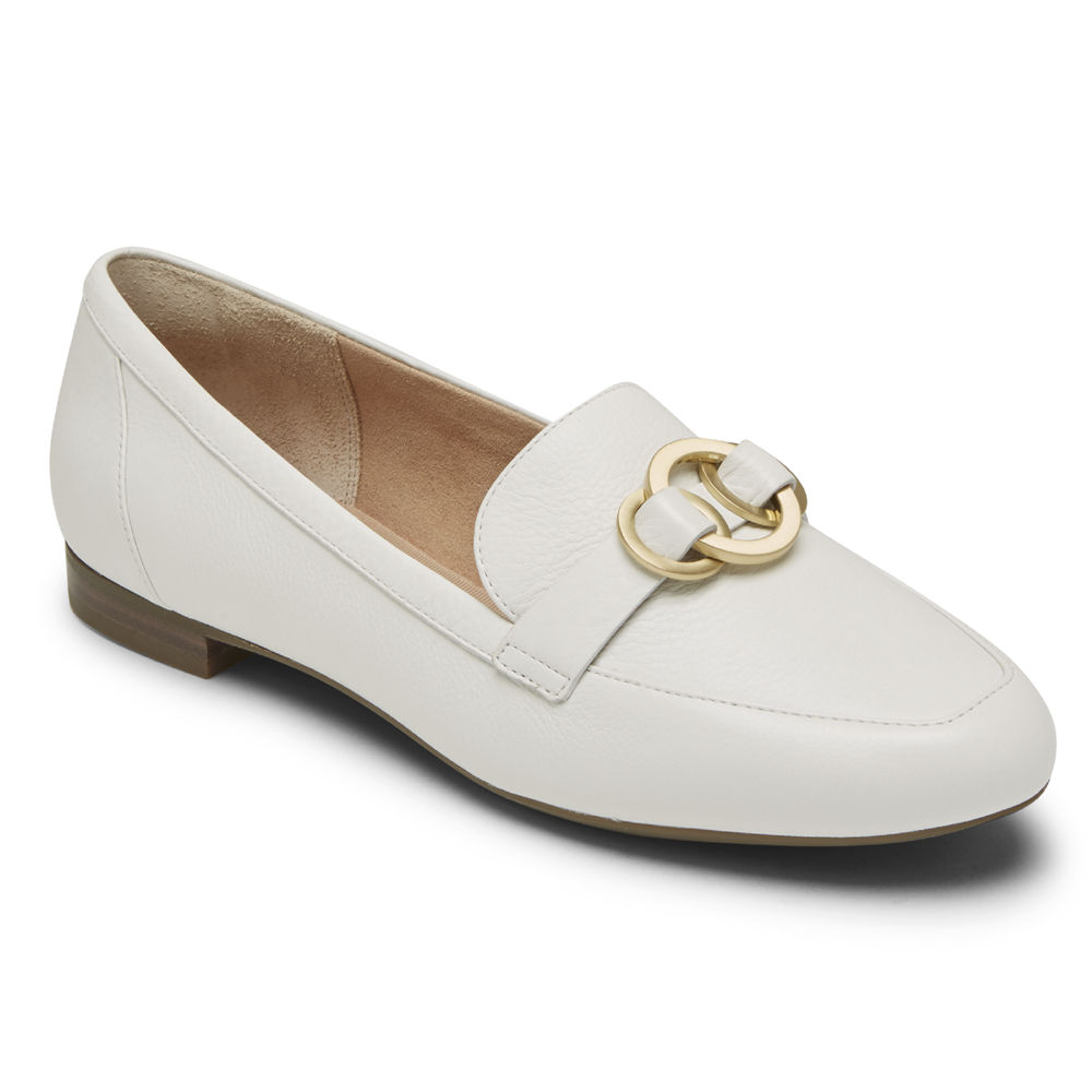 Rockport Singapore Womens Loafers - Total Motion Tavia Ring White - DG4316527